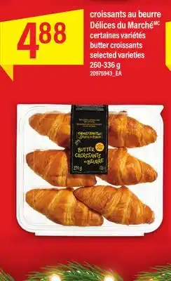 Maxi Croissants au beurre délices du marché 260-336 g offer