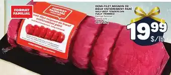 Marché Bonichoix Half-beef tenderloin fully trimmed offer