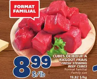 Marché Bonichoix Fresh stewing beef cubes offer