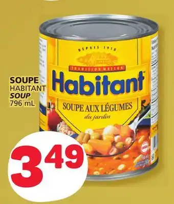 Marché Bonichoix Habitant soup offer