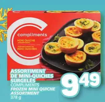 Marché Bonichoix Compliments frozen mini quiche assortment offer