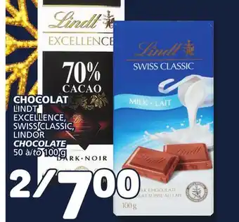 Marché Bonichoix Lindt excellence, swiss classic, lindor chocolate offer