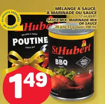 Marché Bonichoix St-hubert sauce mix, marinade mix or sauce offer