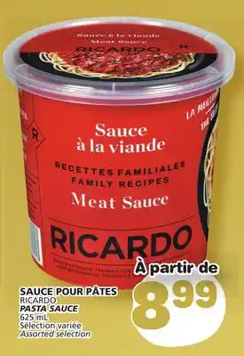 Marché Bonichoix Ricardo pasta sauce offer