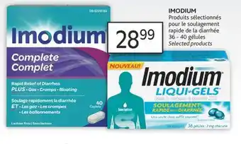 Brunet Imodium produits sélectionnés pour le soulagement rapide de la diarrhée offer