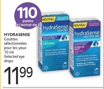 Brunet Hydrasense gouttes sélectionnées pour les yeux offer