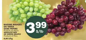 Marches Tradition Seedless red or green grapes offer