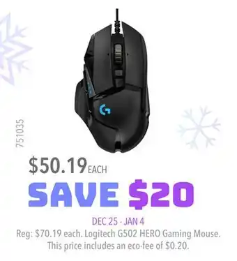 GameStop Logitech g502 hero gaming mouse offer