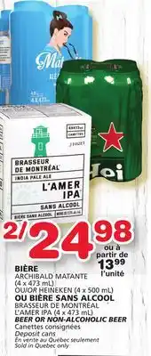 Marches Tradition L'amer ipa beer or non-alcoholic beer offer
