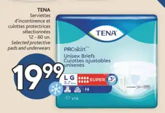 Brunet Tena serviettes d'incontinence et culottes protectrices sélectionnées offer