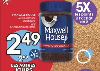 Brunet Maxwell house café instantané sélectionné offer