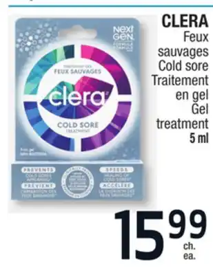 Jean Coutu Clera cold sore gel treatment offer