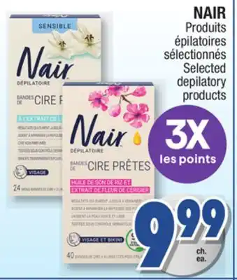 Jean Coutu Nair selected depilatory products offer