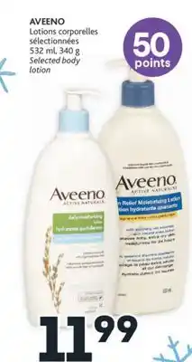 Brunet Aveeno lotions corporelles sélectionnées offer