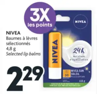 Brunet Nivea baumes à lèvres sélectionnés offer