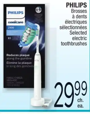 Jean Coutu Philips selected electric toothbrushes offer