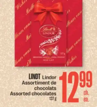 Jean Coutu Lindt lindor assorted chocolates offer