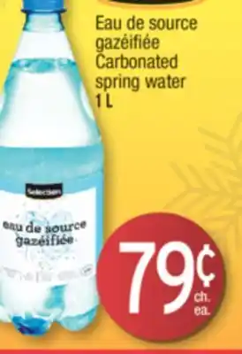 Jean Coutu Selection carbonated spring water offer