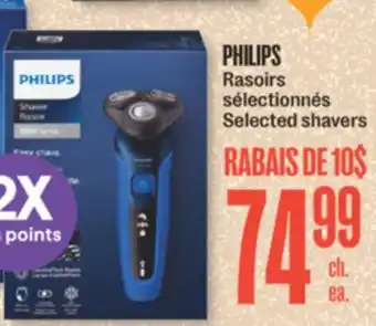 Jean Coutu Philips selected shavers offer