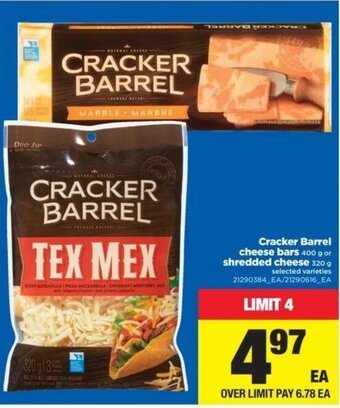 Real Canadian Superstore Cracker Barrel Cheese Bars offer