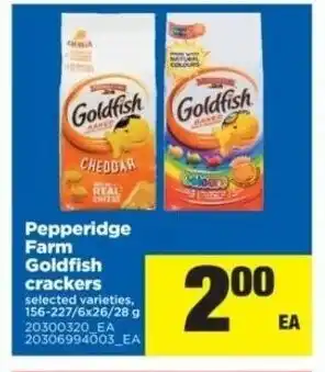 Real Canadian Superstore Pepperidge Farm Goldish Crackers offer