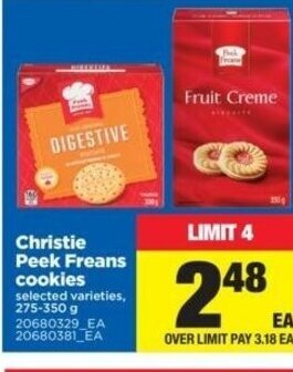 Real Canadian Superstore Christie Peek Freans Cookies offer