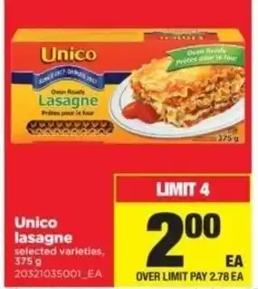 Real Canadian Superstore Unico Iasagne offer