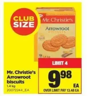 Real Canadian Superstore Mr. Christie's Arrowroot Biscuits offer