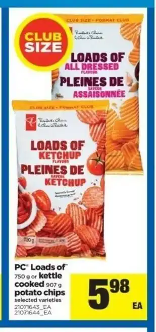 Real Canadian Superstore PC Loads of Kettle offer