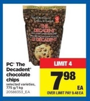 Real Canadian Superstore PC The Decadent Chocolate Chips offer