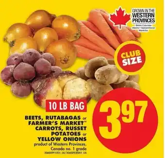 No Frills Beets, Rutabagas Farmer's Market Carrots offer