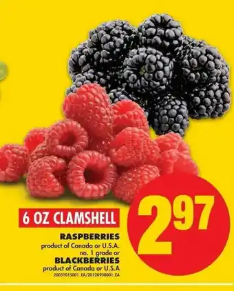 No Frills Rasberries Blackberries offer