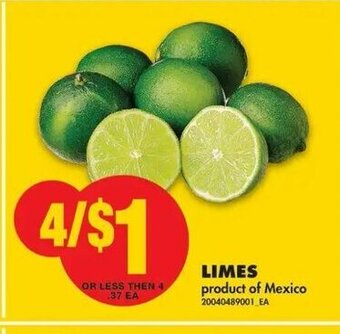 No Frills Limes offer