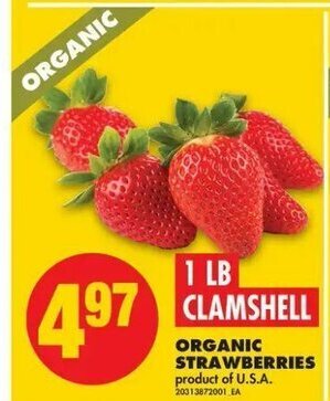 No Frills Organic Strawberries offer