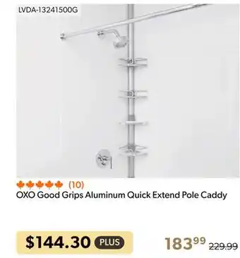 Shopper+ Oxo good grips aluminum quick extend pole caddy offer