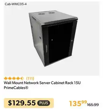 Shopper+ Wall mount network server cabinet rack 15u primecables offer