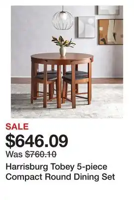 Bed Bath & Beyond Harrisburg tobey 5-piece compact round dining set offer