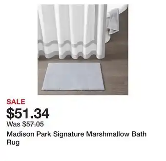 Bed Bath & Beyond Madison park signature marshmallow bath rug offer