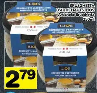 Supermarché PA Ilios artichoke bruschetta offer