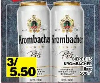 Supermarché PA Krombacher beer offer