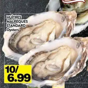 Supermarché PA Standara oysters offer