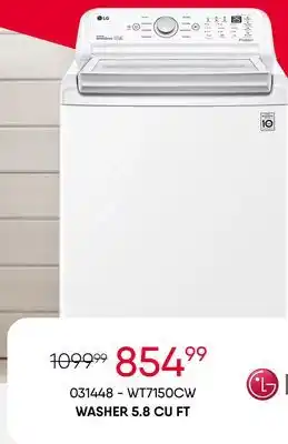 Meubles RD Washer 5.8 cu ft offer
