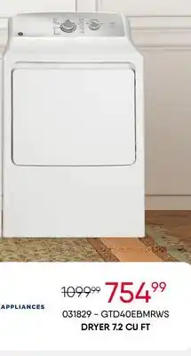Meubles RD Dryer 7.2 cu ft offer