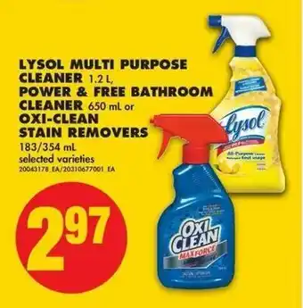 No Frills Lysol Multi Purpose Cleaner offer