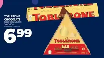 Real Canadian Superstore TOBLERONE CHOCOLATE SELECTED VARIETIES 200/360G offer