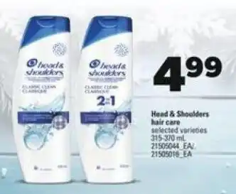 Real Canadian Superstore Head & Shoulders Hair Care offer