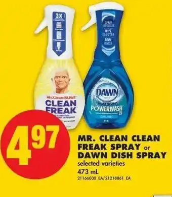 No Frills Mr. Clean Clean Freak Spray offer