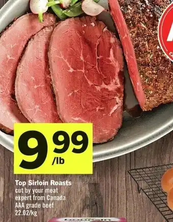 IGA Top Sirloin Roasts offer