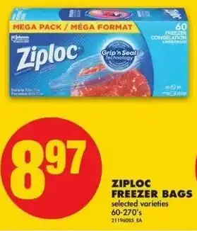 No Frills Ziploc Freezer Bags offer