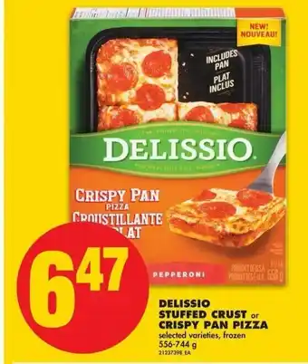 No Frills Delissio Stuffed Crust Crispy Pan Pizza offer